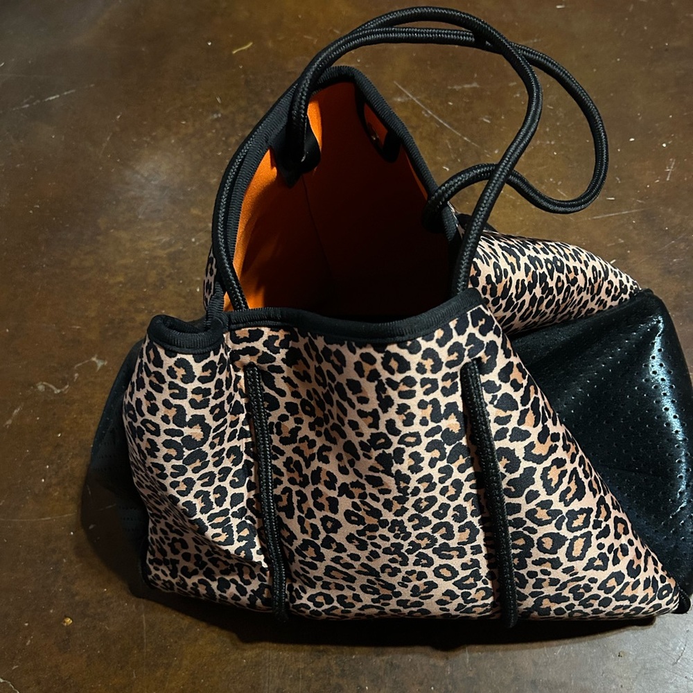 Leopard Print Drawstring Bag - image 2